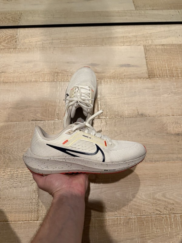 Nike Air Zoom Pegasus 40 Running Shoes White Obsidian Phantom Men’s Size 8.5