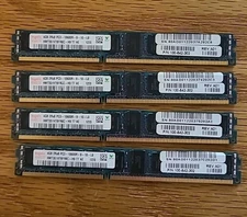 HYNIX 16GB (4GBX4)  2Rx8 PC3-10600R DDR3 SERVER RAM HMT351V7BFR8C-H9