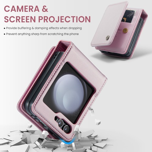 Stoßfest Magnet Ständer Leder Flip Karten Brieftasche Hülle für Samsung Z Flip 7/6 - Bild 37 von 55
