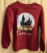 Girls Boys Harry Potter Hogwarts Sweatshirt Jumper Top Age 12-13 yrs EUC