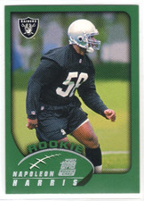 2002 Topps NAPOLEON HARRIS Rookie card #362. rookie card picture
