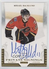 2011-12 Panini Titanium Private Signings Mikael Backlund #BAC Auto d4e