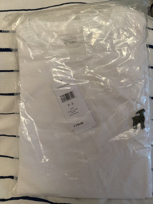 Novak Djokovic Lacoste GOAT Collection T-Shirt Size Small 3-S White