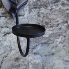 Bougeoir en fer centre de table mariage finition spray contient bougies et encen