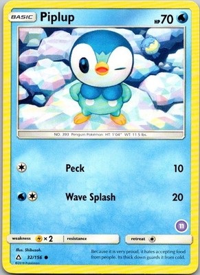 Piplup (32) Common SM - Ultra Prism 32/156 LP