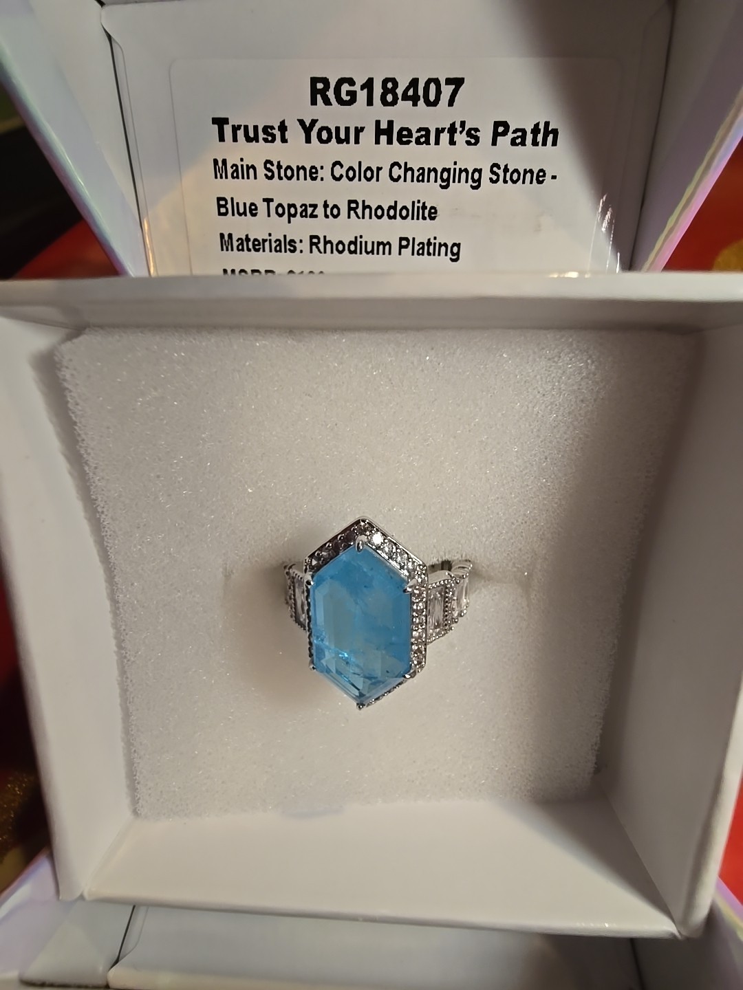 BP Mental Health Awareness Ring Size 6 RG18407 Trust Your Hearts Path