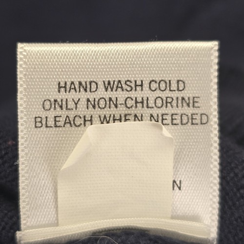 BANANA REPUBLIC Damski krótki rękaw Bawełna Marszczona Scoop Neck Granatowy Sweter M - Zdjęcie 16 z 21