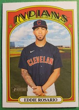 2021 Topps Heritage #562 Eddie Rosario Cleveland Indians