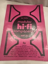 Sams Modular Hi-Fi Components MHF-43 Book - Fisher , Panasonic, Harma Kardon ,