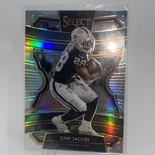 2019 Panini Select - Concourse Josh Jacobs #81 Silver Prizm (RC)