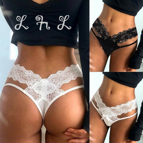 Mutandine donna pizzo perizoma perizoma sexy mutandine donna lingerie intimo slip - Foto 1 di 24
