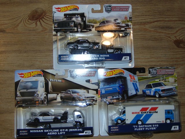 Hot Wheels Car Culture Team Transport Super Nova Datsun 510 Skyline GT-R | eBay