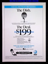 DSS Digital Satellite System AT&T DirecTV 1996 Print Magazine Ad Poster Ad