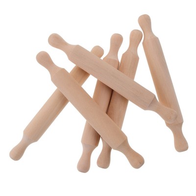  6 Pcs Mini Nudelholz Kind Nudelhölzer Für Kinder Mini-Backrollstäbchen