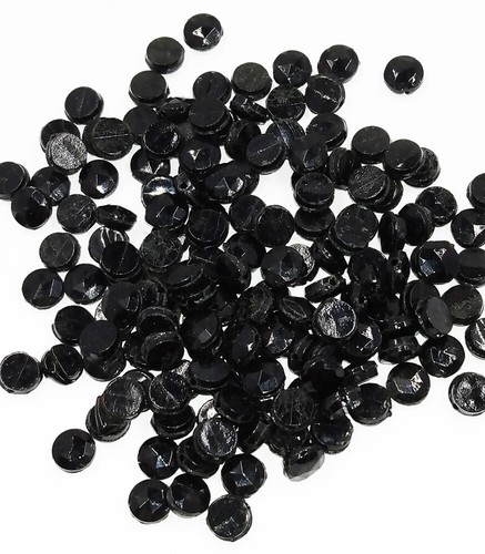 20 Grams Vintage Antique Victorian Mourning Nail Head Faceted Beads 5mm BB88-17 - Picture 2 of 9
