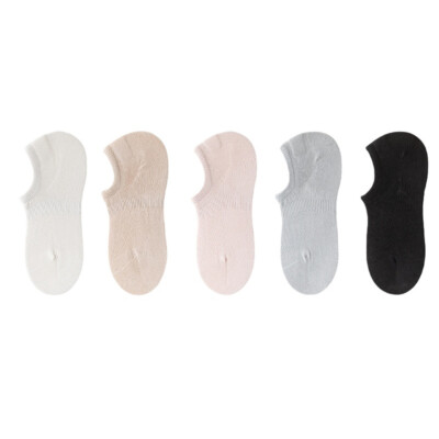 5 Paar Bootssocken Baumwolle Netz Damen Elastisch Unsichtbar No-show-socken