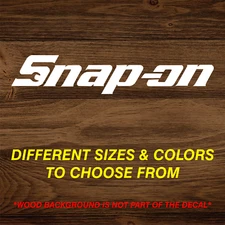 SNAP-ON Car Window Vinyl Decal Graphic TOOLBOX Garage Sticker