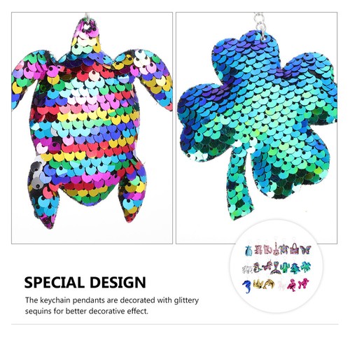20 Pcs Reflective Keychain Miss Child Cartoon Keychains Birthday - Picture 3 of 12