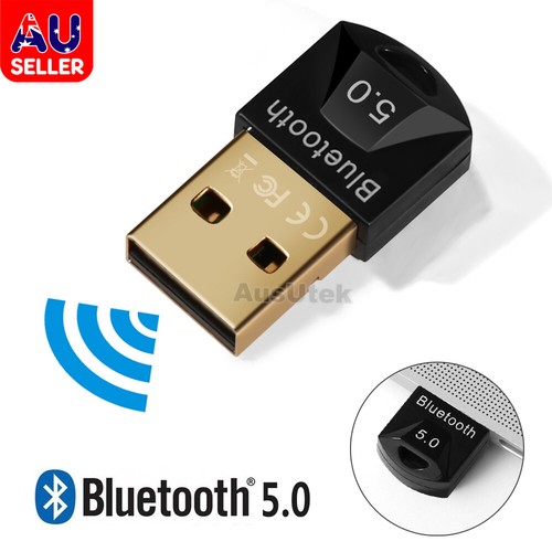 Bluetooth V5.0 Wireless USB Mini Dongle Adapter Win 7 8 10 11 Laptop Universal - Picture 7 of 7
