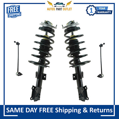 Front Suspension Strut & Spring Assemblies w/ End Links Kit For 2003-2014 Volvo