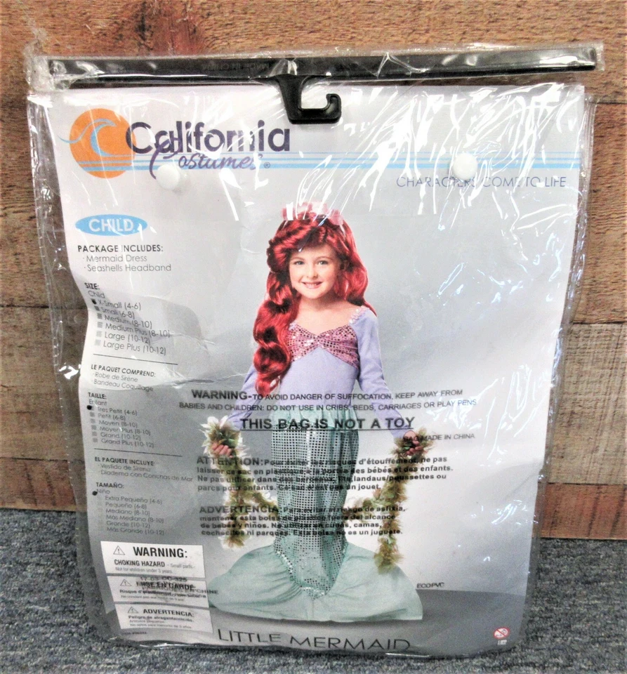 California Costumes Pretty Little Mermaid Girl's Child Costume Size XS 4-6 - Image 2 of 4