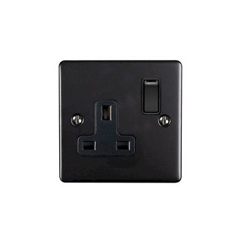 SHPELEC Matt Black Electrical Range Switches and Sockets - Picture 7 of 24