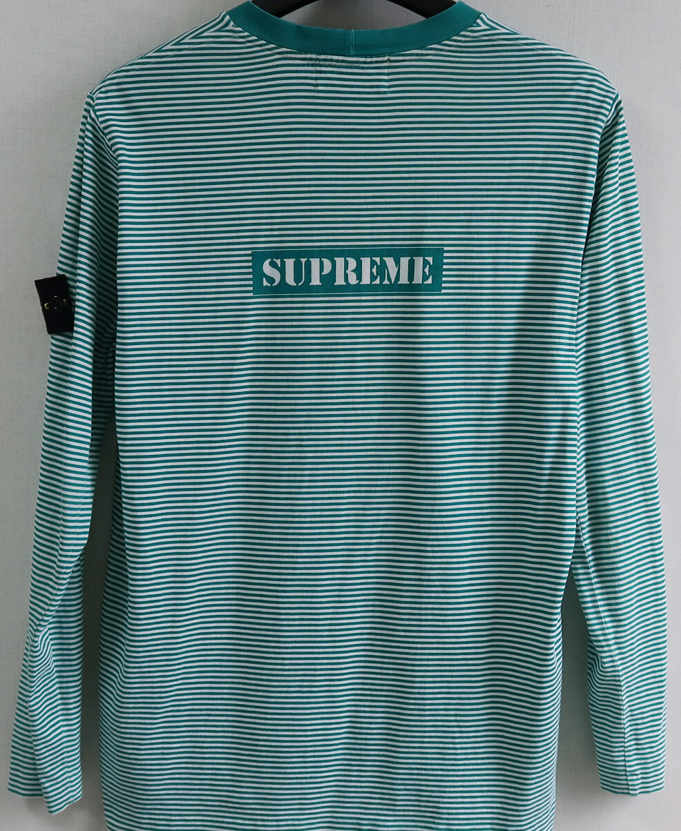 supreme stone island Tシャツ ブルー S ジャケット | www.jarussi.com.br