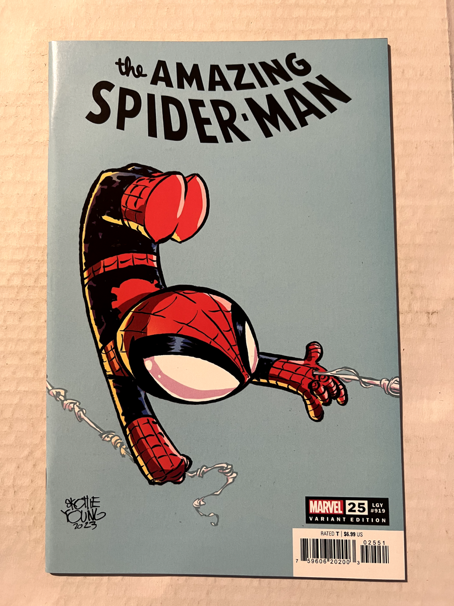 AMAZING SPIDER-MAN #25 LEGACY #919 SKOTTIE YOUNG VARIANT COVER ART