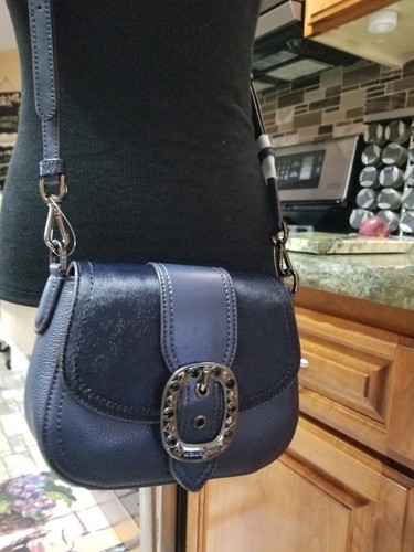 Michael Kors Viola Small Leather Satchel Flap Purse - Picture 5 of 12