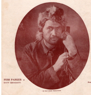 1954 Ballad Of Davy Crocket, Sheet Music Fess Parker Cover Blackburn & G. Burns