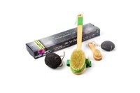 Body Brush For Dry Brushing - Natural Boar Bristle Dry Body Brush With Long H... Body Brush For Dry Brushing - Natural Boar Bristle Dry Body Brush With Long H...