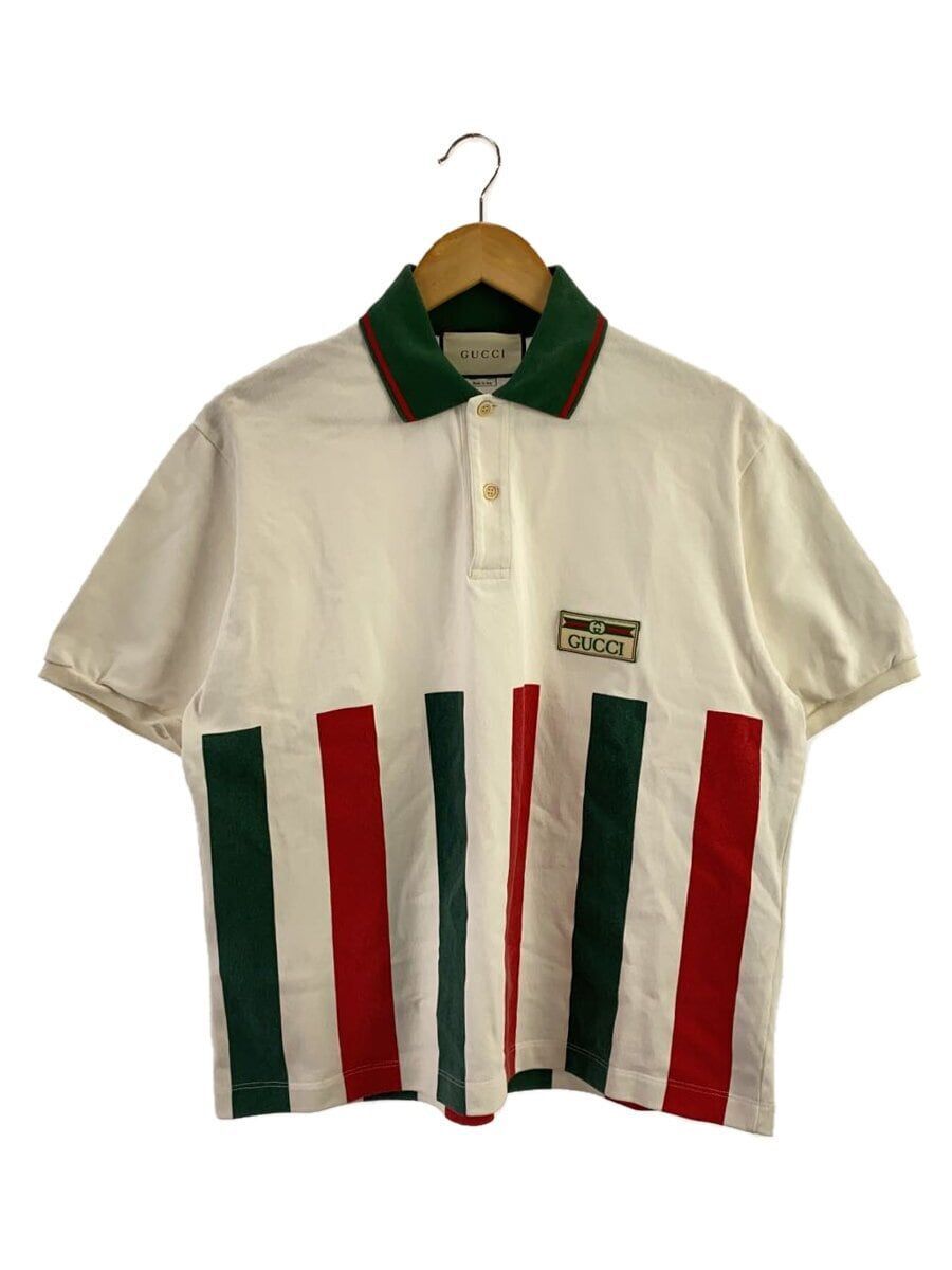 GUCCI Polo Shirt S Cotton White Stripe 623242 Used | eBay GUCCI Polo Shirt S Cotton White Stripe 623242 Used | eBay