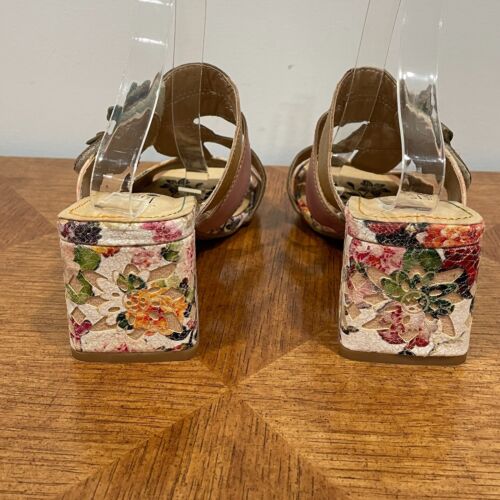 Sandalias de tacón L'Artiste Spring Step Izetru 39/8,5 blancas con doble correa sin cordones - Imagen 10 de 13