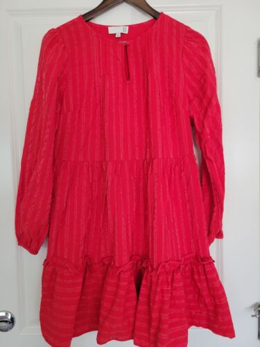 Anthropologie Ro & De red dress and tunic size M
