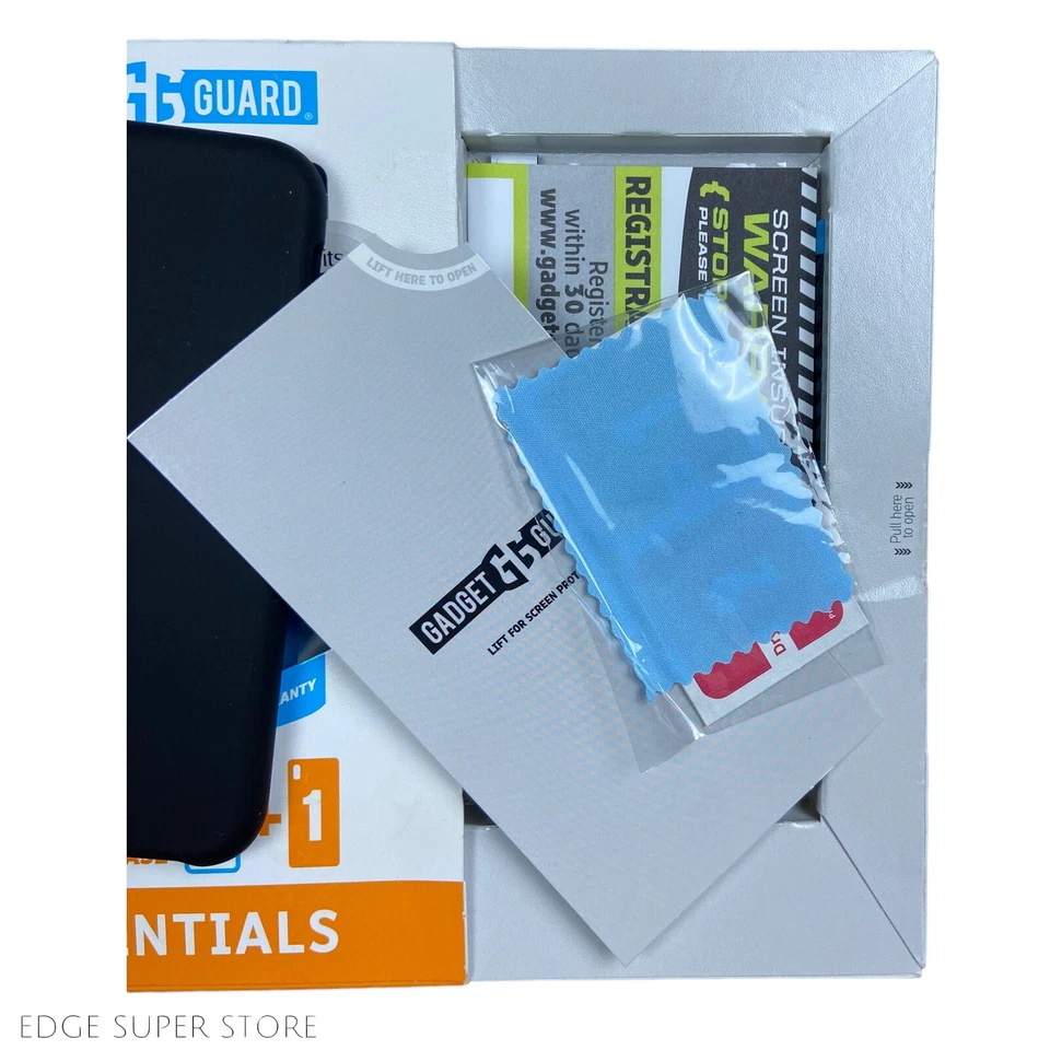 Funda protectora de pantalla de hielo negra Gadget Guard Essentials para teléfono iPhone X XS Foto 3 de 4