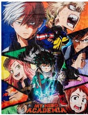 Anime My Hero Academia Fleece Blanket Throw 50" x 40", Soft Silky Feel NEW 