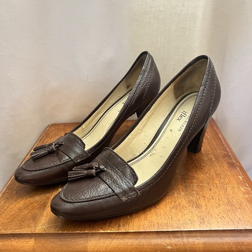 Anne Klein Leder Iflexi Oxford Absatz Penny Loafer Damengröße 9 M modern schick - Bild 4 von 14