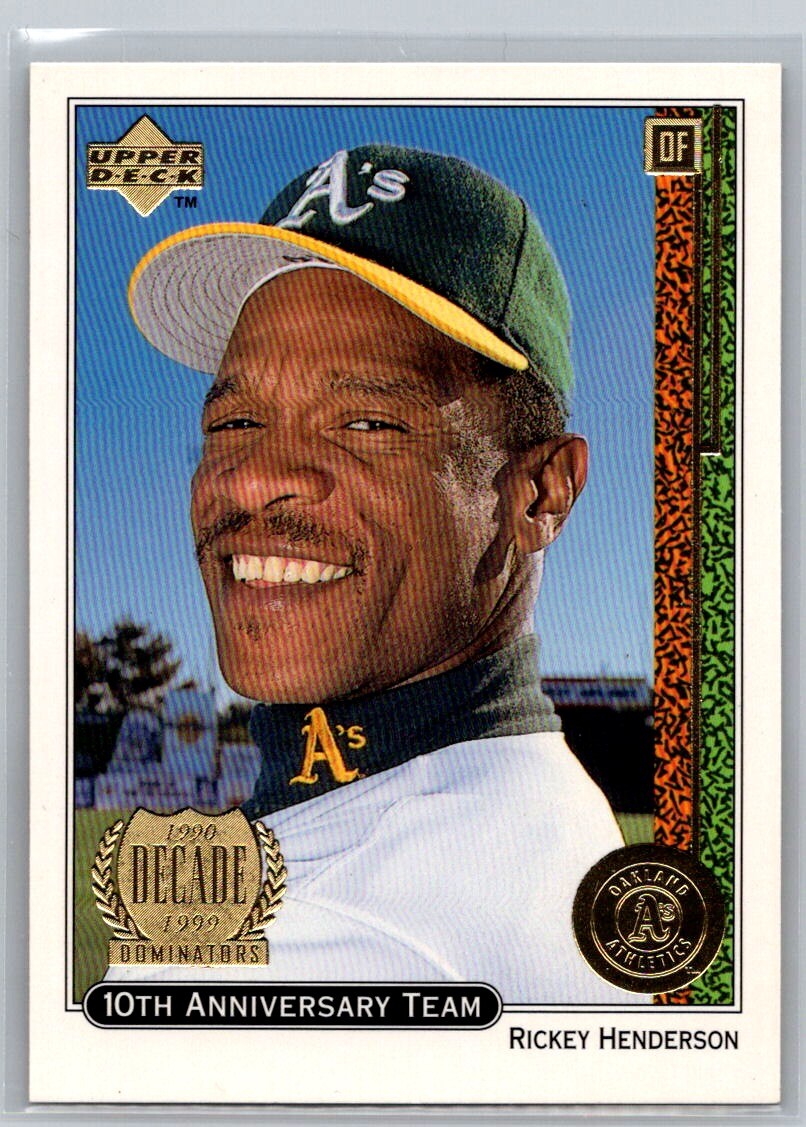 1999 Upper Deck #X19 Rickey Henderson 10th Anniversary Team