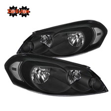 For 06-13 Chevy Impala 06-07 Monte Carlo Headlights Black Headlights Clear OE