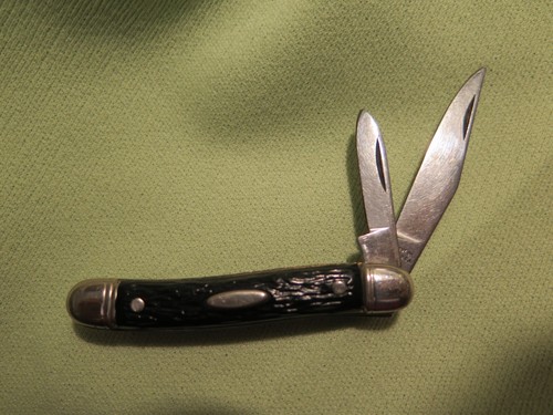 vintage USA Providence Cutlery Co. small Pocket Knife Black 2-Blades - Picture 4 of 12