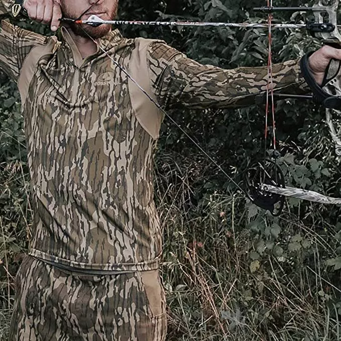 Paramount EHG Elite Kenai Camo Hunting Quarter Zip Pullover Base Layer Top - Image 4 of 4