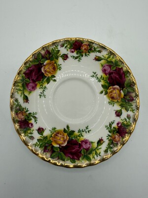 Royal Albert Old Country Roses Porzellan Untertasse 14cm Vintage (74)