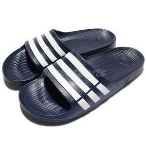 adidas Duramo Slide Navy White Men Unisex Sports Slippers Sandals Shoes  G15892 | eBay