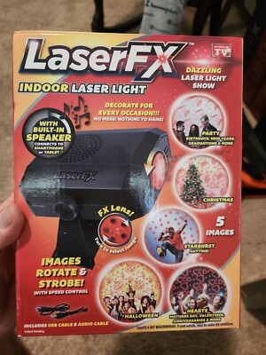 LASERFX INDOOR LASER LIGHT CHRISTMAS HALLOWEEN VALENTINES BIRTHDAY NEW YEARS!