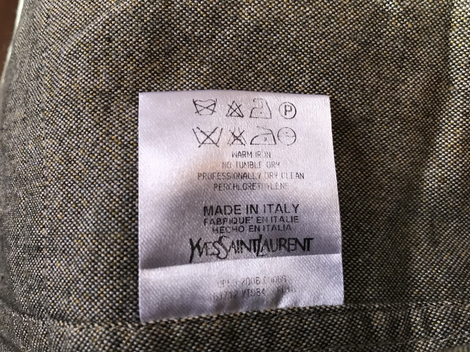 SAINT LAURENT • camicia ysl grigia xl camicia