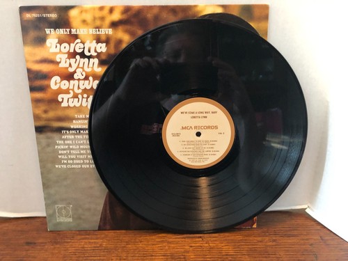 LORETTA LYNN & Conway Twitty We Only Make Believe 33 RPM 12" LP Album; EX+; - Picture 3 of 4