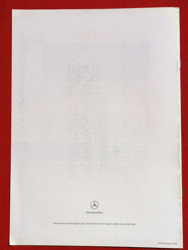 Mercedes-Benz Range 1995 folleto de ventas inc AMG C36 E36 SL60, clase C/E/S - Imagen 7 de 7