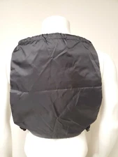 String Backpack Drawstring Cinch Sack Air Gym Bag School Black Lightweight 