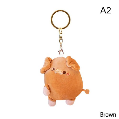 A Pair Plush Magnetic Couple Pig Keychain Cute Creative Plush Toy Kawaii Girl - Picture 10 of 12