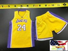 1/6 scale Kobe Lakers yellow Jersey #24 for hot toys Phicen Enterbay Body ❶USA❶